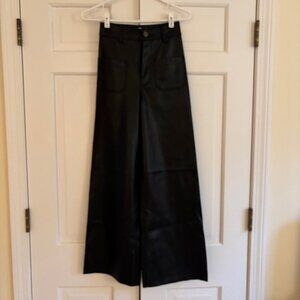 Zara Faux Leather High Waisted Pant